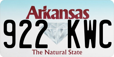 AR license plate 922KWC