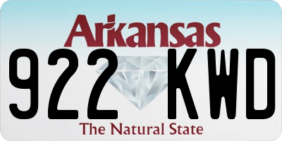 AR license plate 922KWD