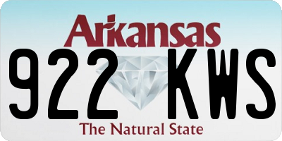 AR license plate 922KWS
