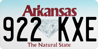 AR license plate 922KXE