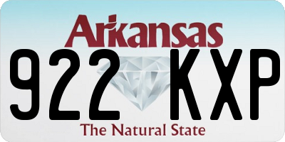 AR license plate 922KXP