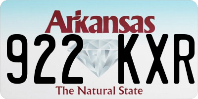 AR license plate 922KXR