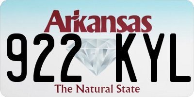 AR license plate 922KYL