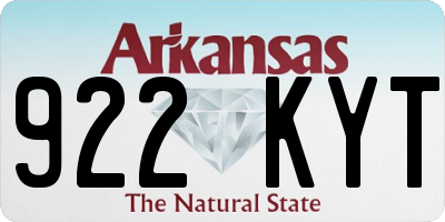 AR license plate 922KYT