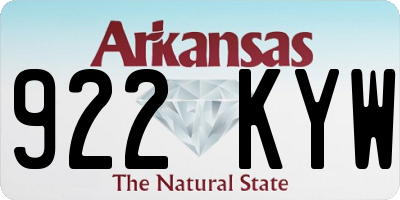 AR license plate 922KYW