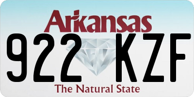 AR license plate 922KZF