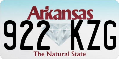 AR license plate 922KZG