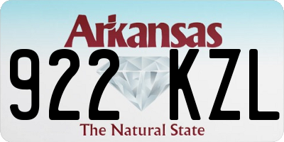 AR license plate 922KZL