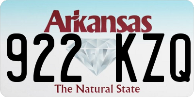 AR license plate 922KZQ