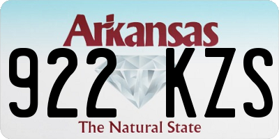 AR license plate 922KZS