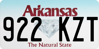 AR license plate 922KZT