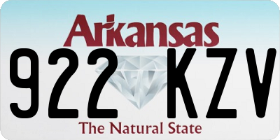 AR license plate 922KZV