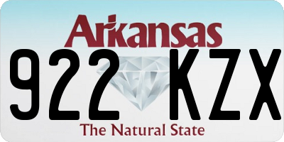 AR license plate 922KZX