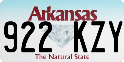 AR license plate 922KZY