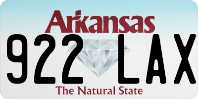 AR license plate 922LAX