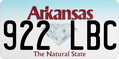 AR license plate 922LBC