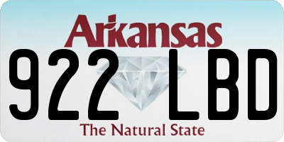 AR license plate 922LBD