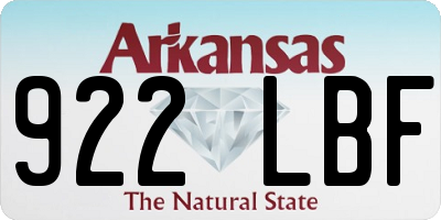AR license plate 922LBF
