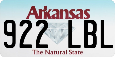 AR license plate 922LBL