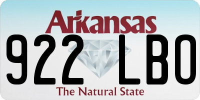 AR license plate 922LBO