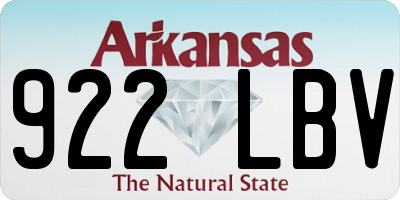 AR license plate 922LBV
