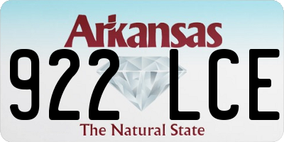 AR license plate 922LCE