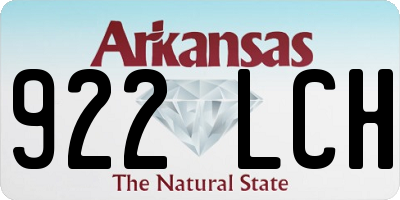 AR license plate 922LCH