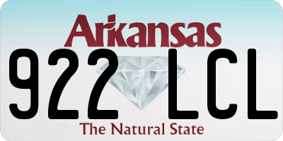 AR license plate 922LCL