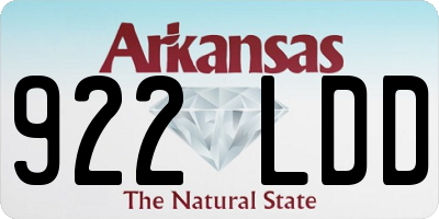AR license plate 922LDD