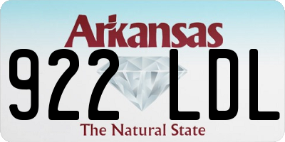 AR license plate 922LDL