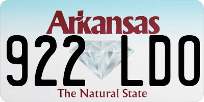 AR license plate 922LDO