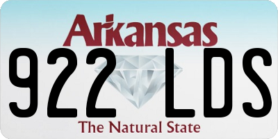 AR license plate 922LDS