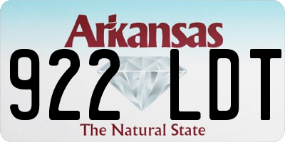 AR license plate 922LDT