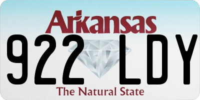 AR license plate 922LDY