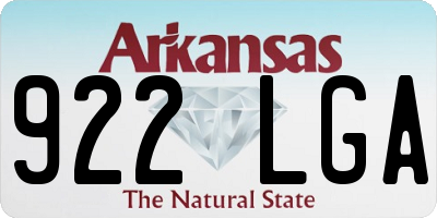AR license plate 922LGA