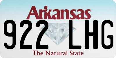 AR license plate 922LHG