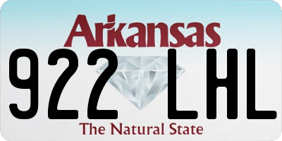 AR license plate 922LHL