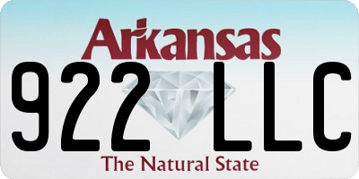 AR license plate 922LLC