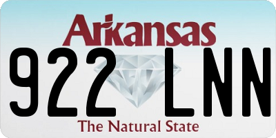 AR license plate 922LNN