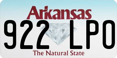 AR license plate 922LPO