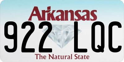 AR license plate 922LQC