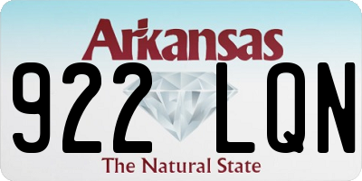 AR license plate 922LQN