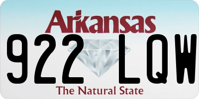 AR license plate 922LQW
