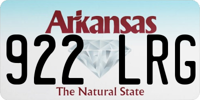 AR license plate 922LRG