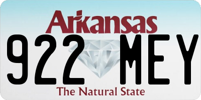 AR license plate 922MEY