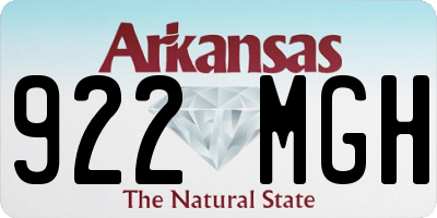 AR license plate 922MGH