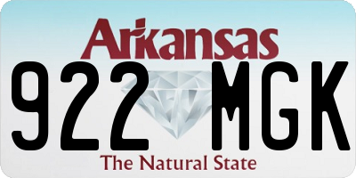 AR license plate 922MGK