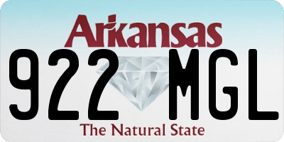 AR license plate 922MGL