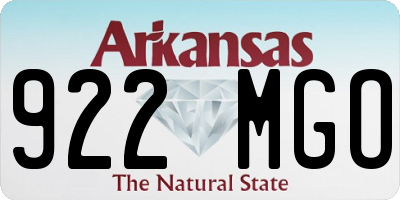 AR license plate 922MGO