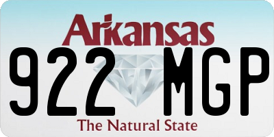AR license plate 922MGP